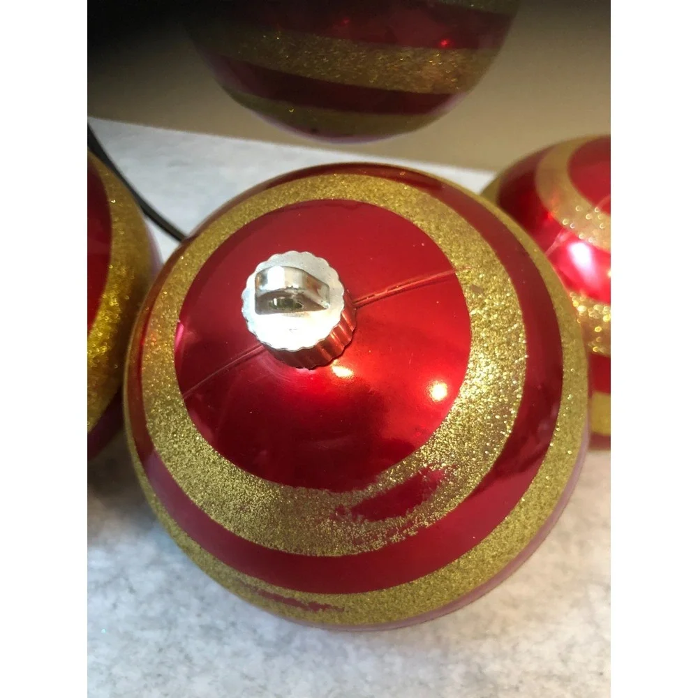 Lot of 7 ~ Miscellaneous Jumbo Christmas Ornaments
